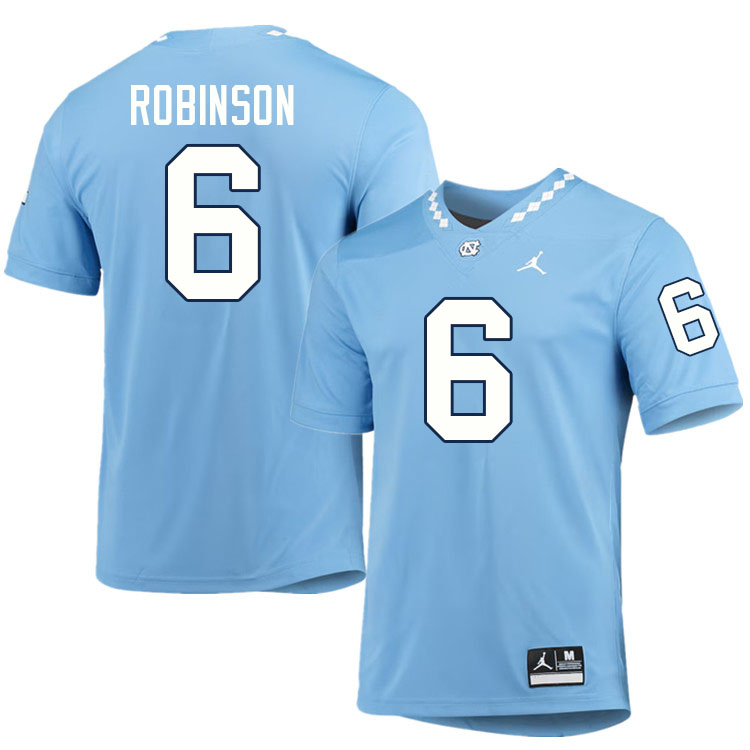 #6 D'Antre Robinson North Carolina Tar Heels College Football Jersey Stitched-Carolina Blue #6 D'Antre Robinson North Carolina Tar Heels College Football Jersey Stitched-Carolina Blue